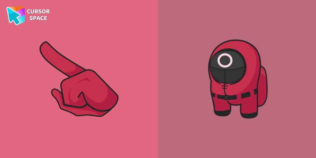 Among Us Squid Game Worker Character cursor
